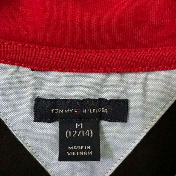 Boys Tommy Hilfiger quarter zip sweatshirt - Picture 4 of 6